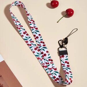 Cherry Creative Fruit-Themed Phone Lanyard
